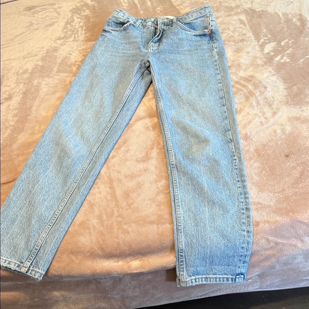 Zara Light Blue Denim Pants